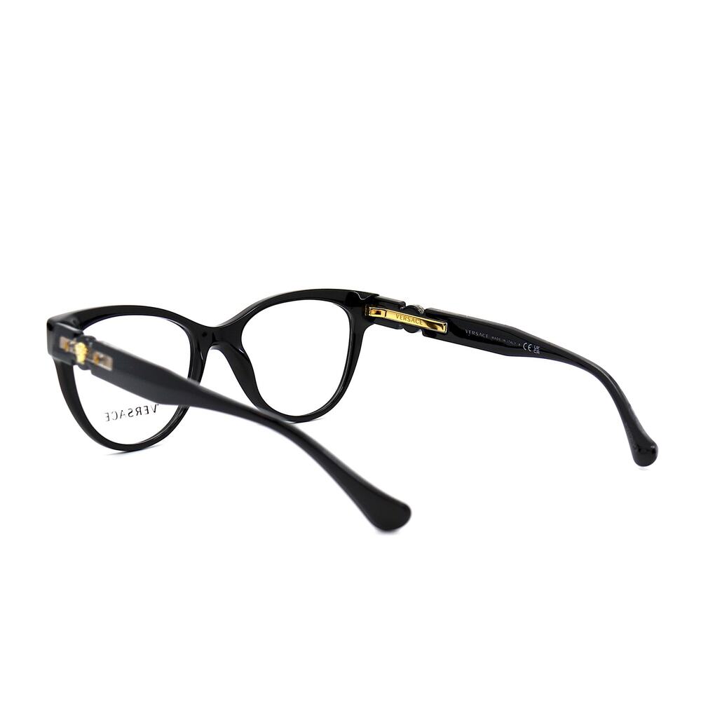NEW VERSACE VE3304 GB1 BLACK AUTHENTIC EYEGLASSES FRAME - Picture 4 of 14